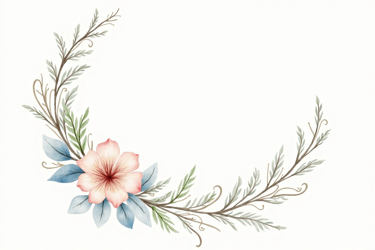 Floral Crescent Moon Watercolor Clip, a Graphic by Gaye Art (Photo 6 of 17)