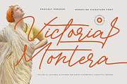 Victoria Montera Monoline Signature, a Script Font by stylishtype.co (Thumbnail 1 of 20)