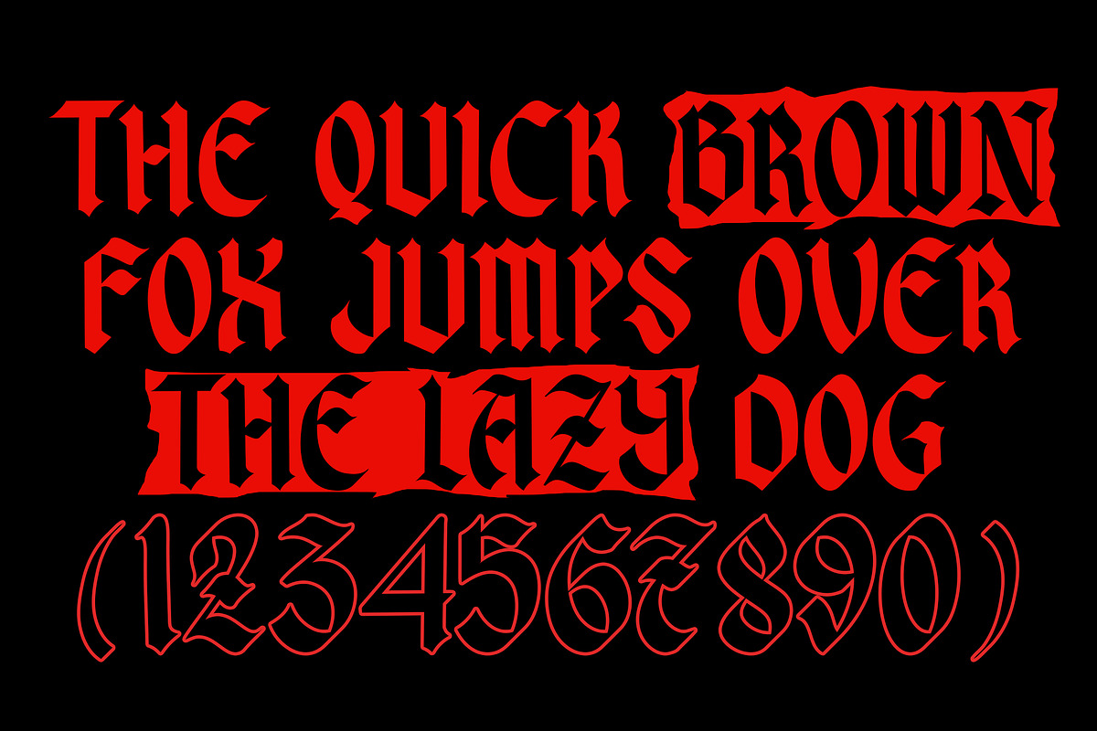 Sofers Vintage Blackletter Font, a Blackletter Font by dansdesign (Photo 9 of 11)