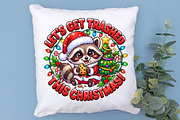 Funny Raccoon Christmas PNG Clipart, an Object Graphic by Zahyl Studio (Thumbnail 7 of 7)
