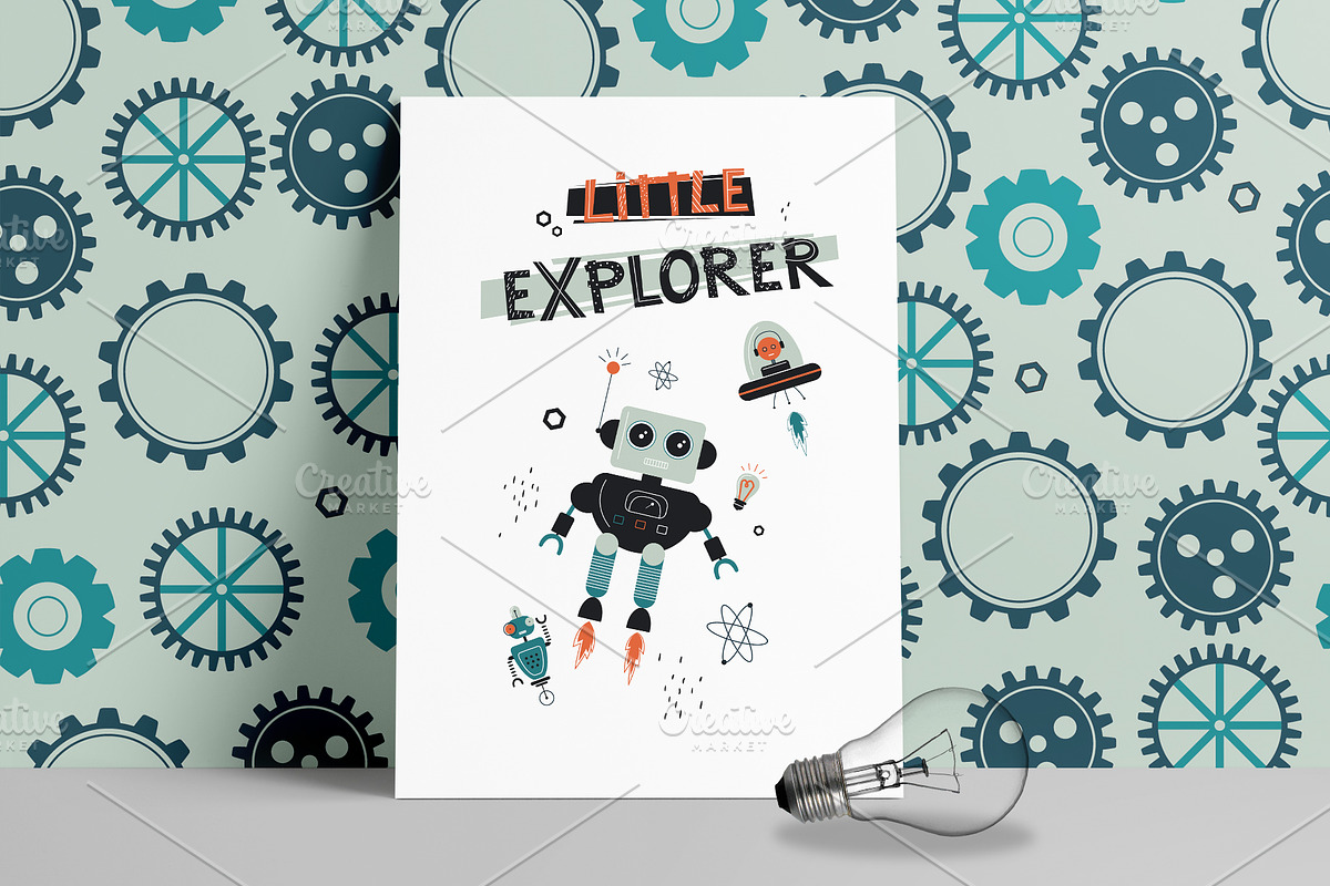 Pattern, posters and vector elements, a Pattern Graphic by narinadraban (Photo 5 of 5)