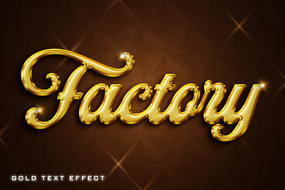 Cinematic Gold Text Effects PSD, a Layer Style Add-On by Sixtysix Labs (Photo 2 of 9)