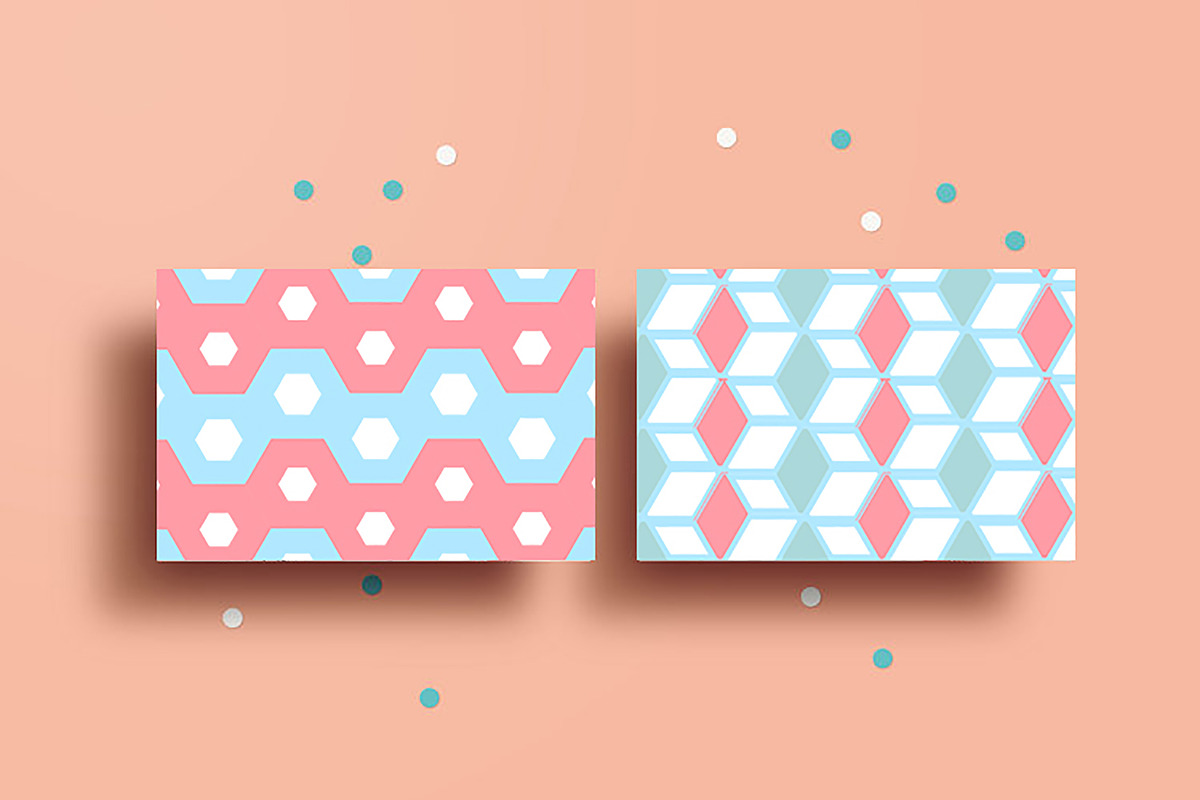 Pastel Hexagon - Tiles & Patterns, a Pattern Graphic by Design Unique (Photo 7 of 9)