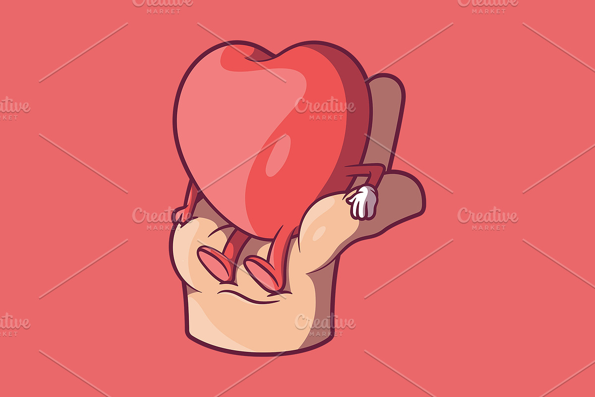 Heart and Hand!, a Decorative Illustration by pedrors