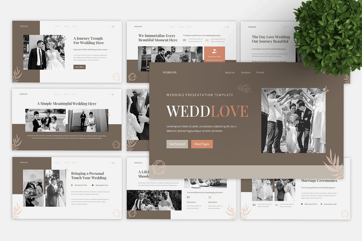 Weddlove - Keynote Template, a Presentation Template by casanovastudio (Photo 2 of 3)