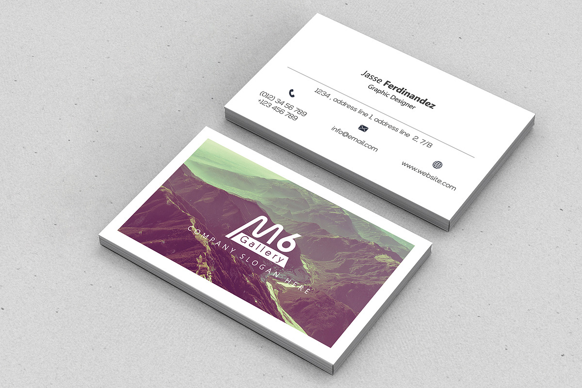 Unique 50 Business Card Bundle, a Business Card Template by M6 Gallery (Photo 105 of 151)