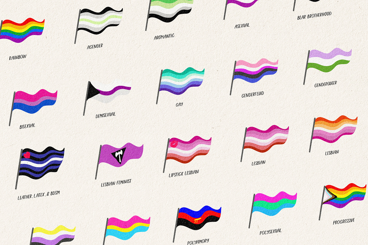PRIDE - Flags & Elements, a Social Media Template by Sparrow & Snow