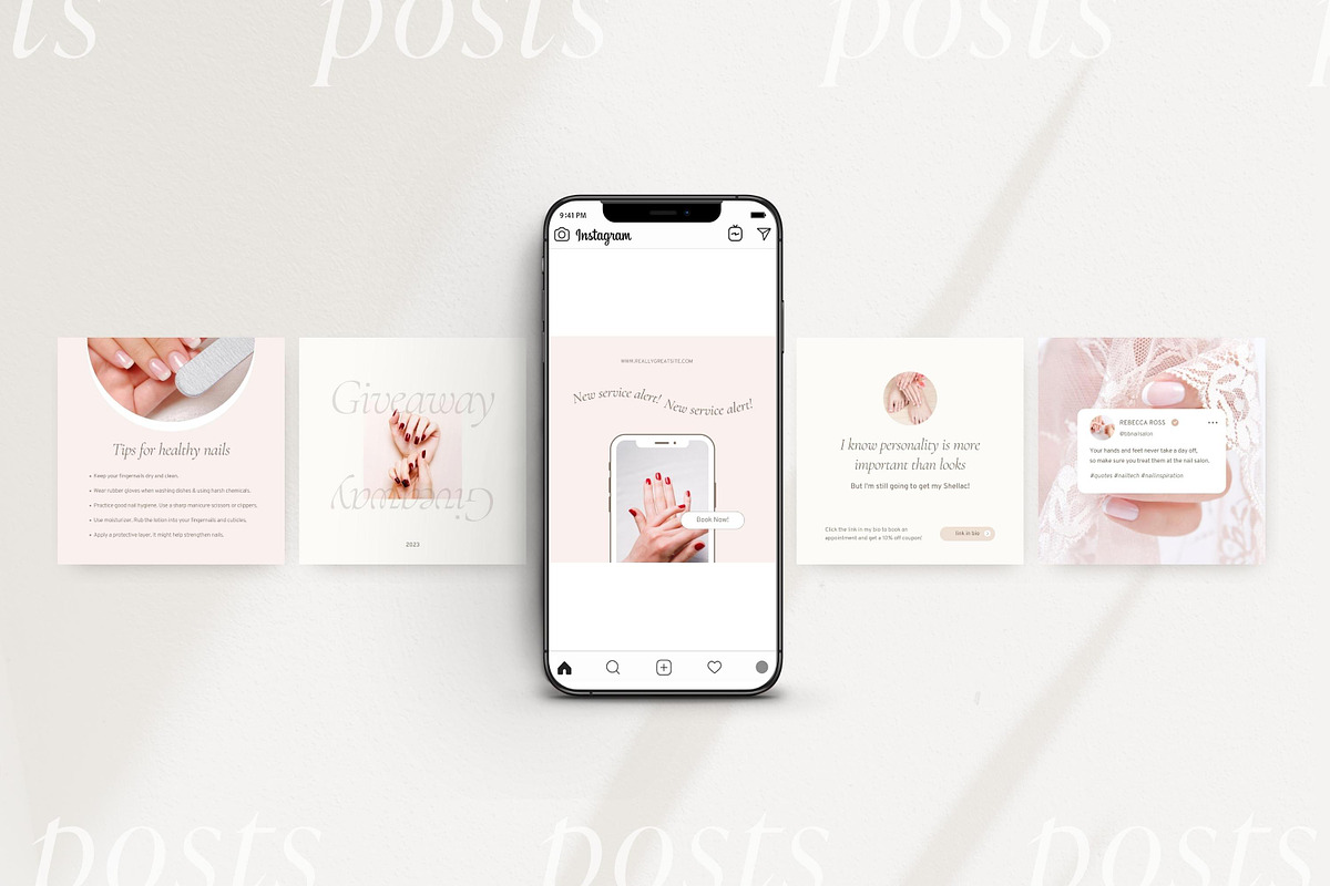 Nail Tech Instagram templates, a Social Media Template by LiliesandBerries (Photo 17 of 21)