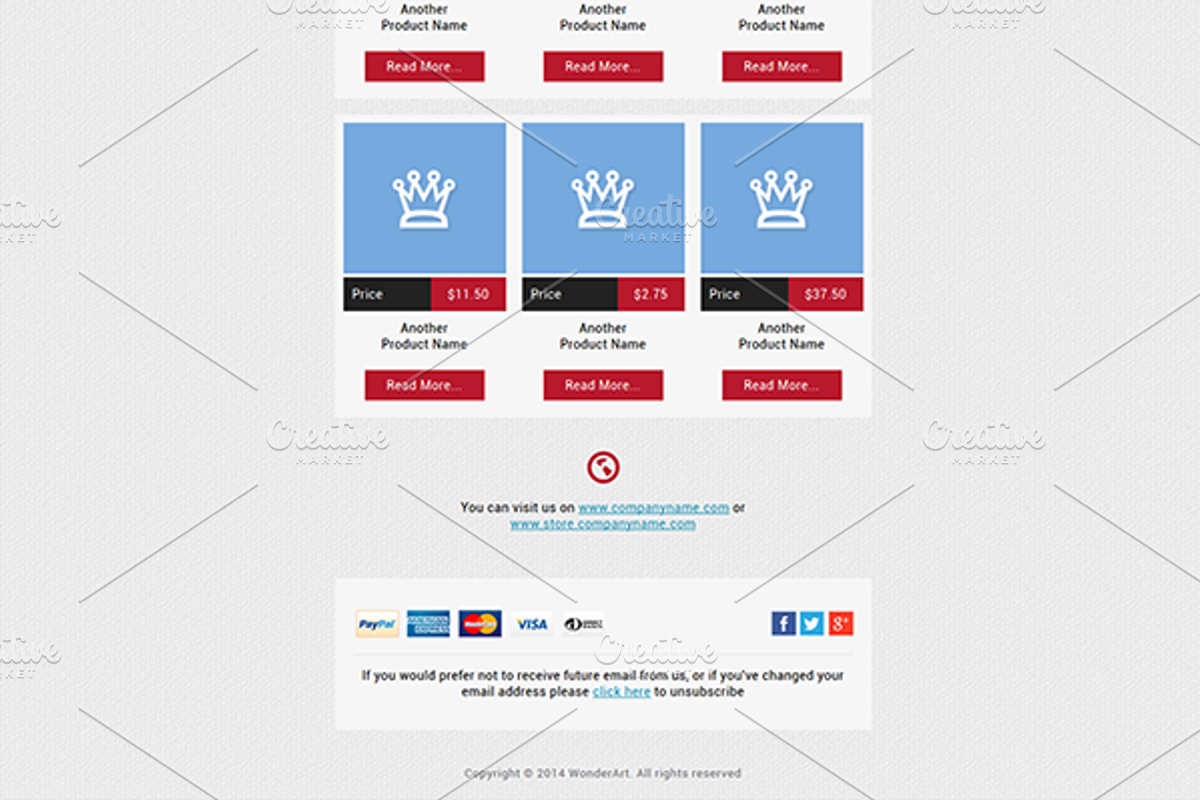 E-Newsletter Template: HTML, a HTML Template by WonderShop (Photo 4 of 5)