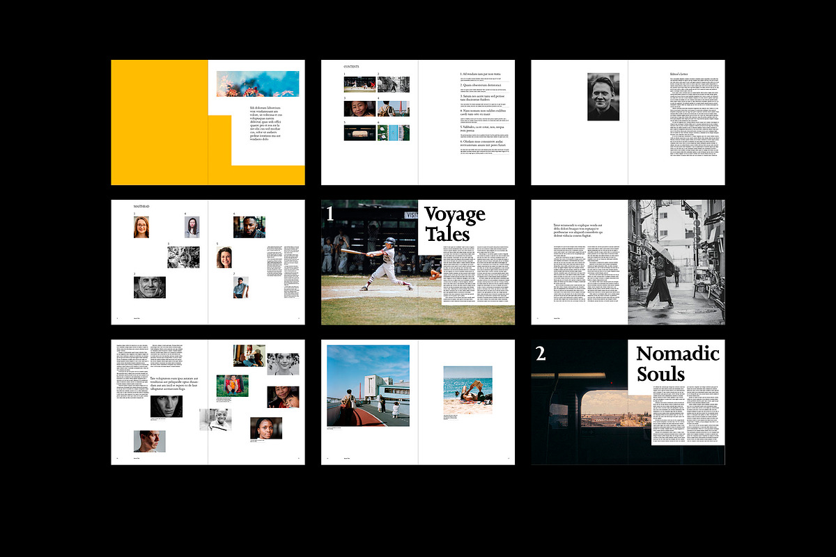 Minimal Magazine Template for InDesign