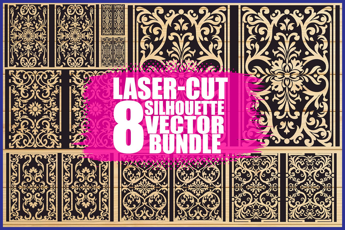 Mandala Laser Cut Vector Bundle, an Illustration by jahid234 (Photo 1 of 9)