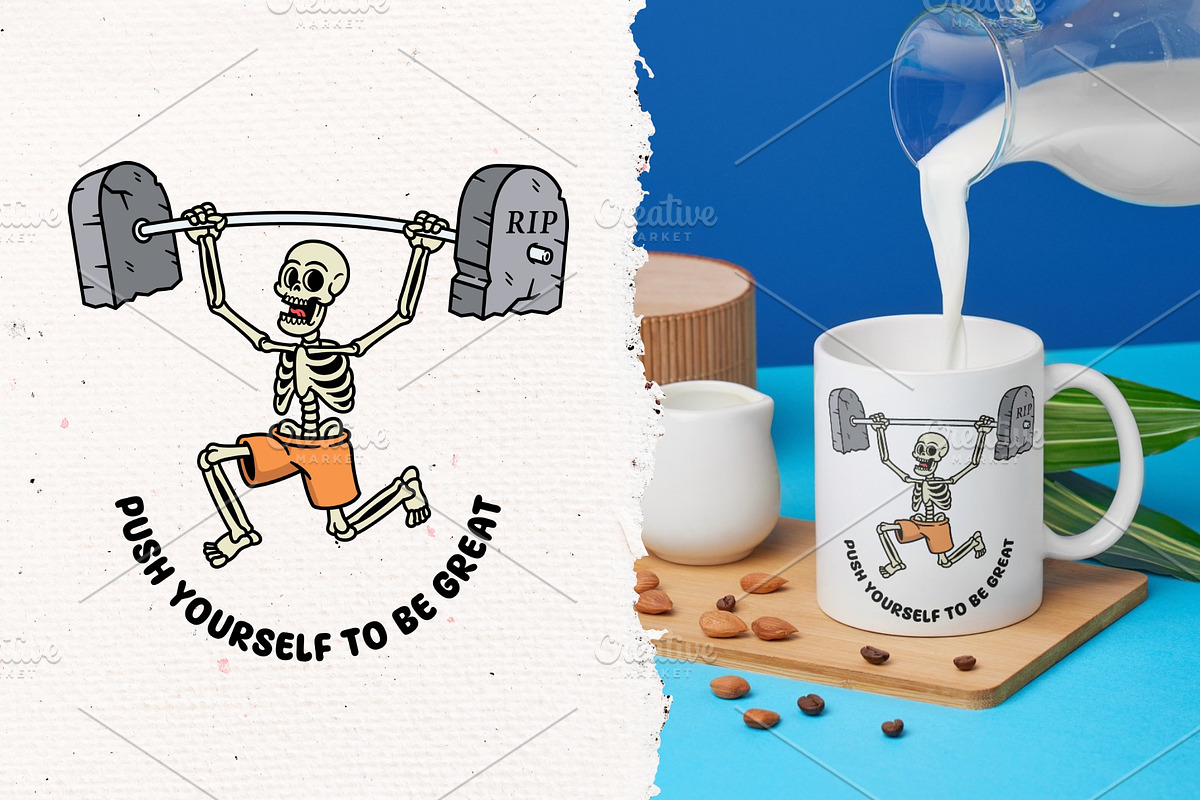 Skull life 15 vector illustrations, a Person Illustration by gunaonedesign (Photo 7 of 10)