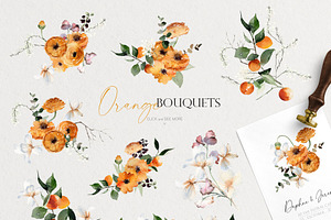 Watercolor Bundle -Orange Collection