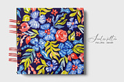 Whimsical watercolor garden print, a Pattern Graphic by SirenaArt (Thumbnail 10 of 13)