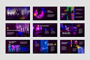 Buzz Night Club Google Slides, a Presentation Template by Flat Icons (Thumbnail 2 of 4)