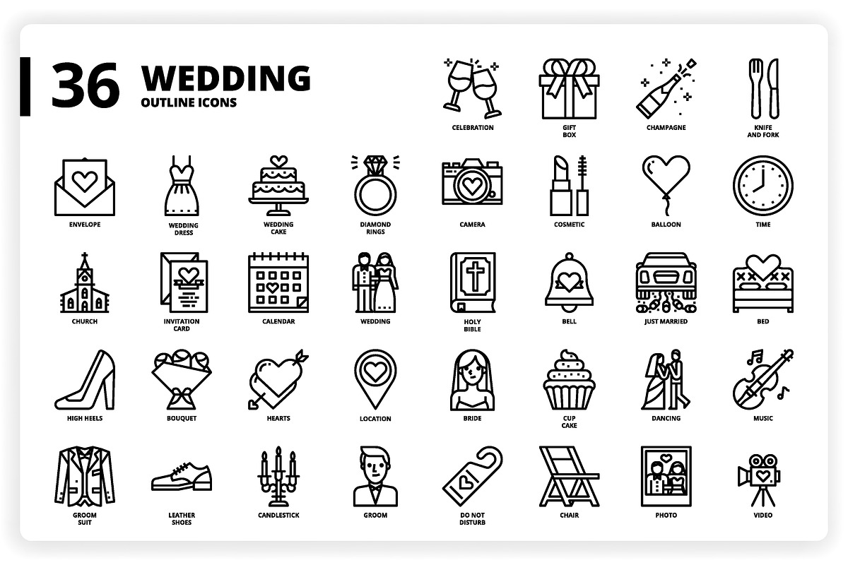 3,600 Icons x3 Styles, an Outline Icon by monkik (Photo 287 of 299)