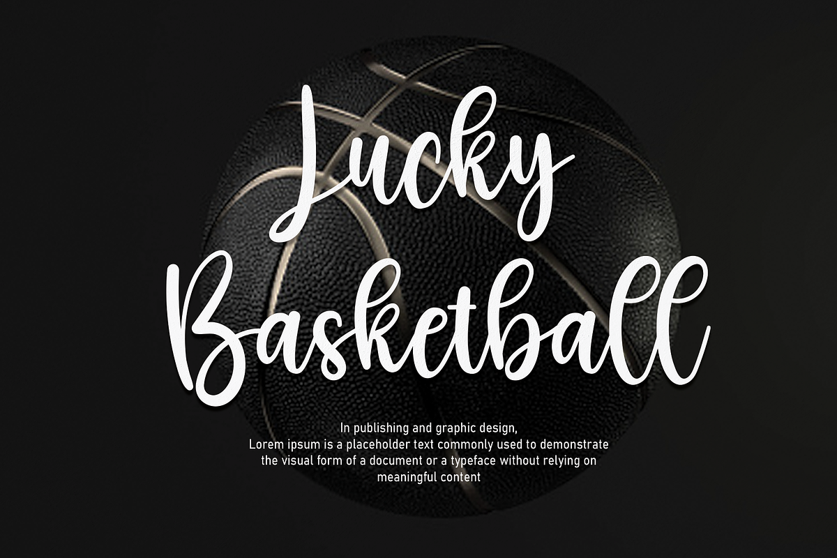 Basketball | Script Font, a Script Font by Scratchones (Photo 2 of 6)