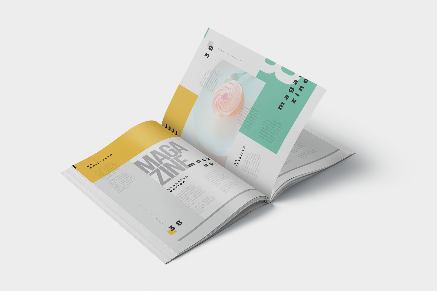 Magazine Design Mockups, a Books & Magazine Mockup by GfxFoundry