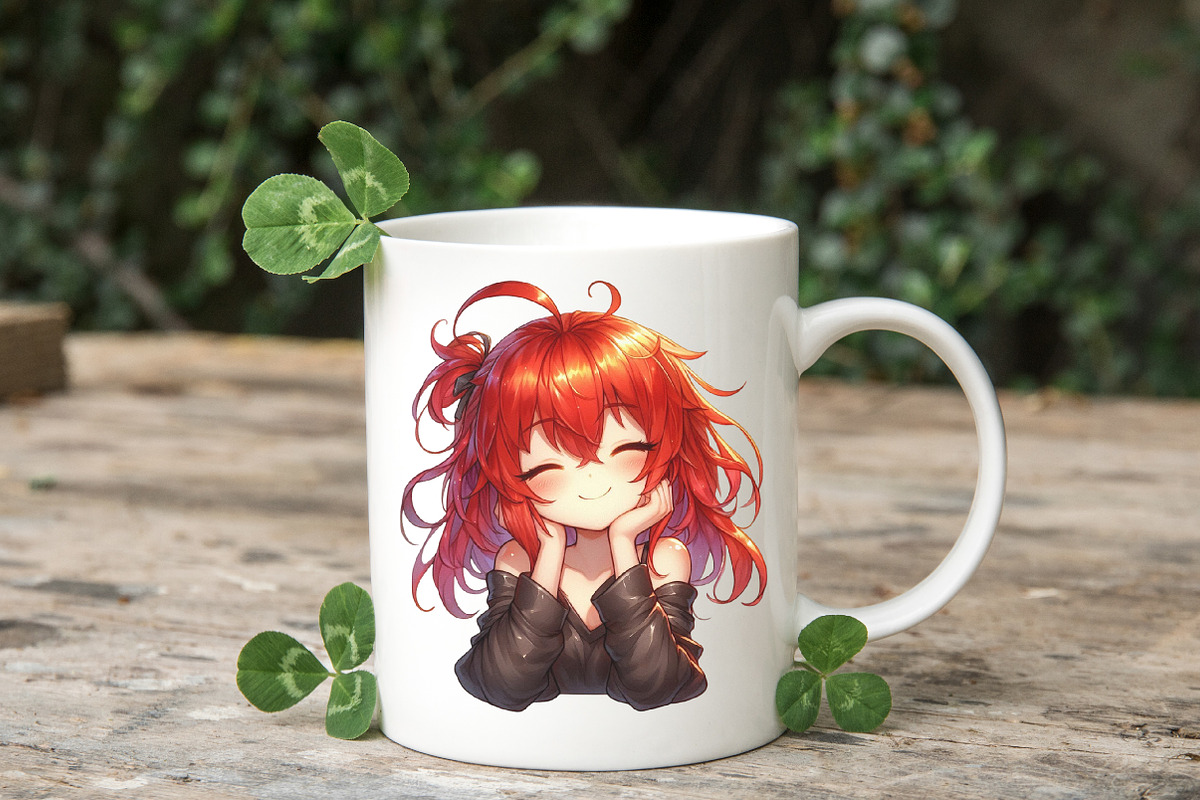 Funny Lazy Red-Haired Woman, an Illustration by RobertsArt (Photo 7 of 7)