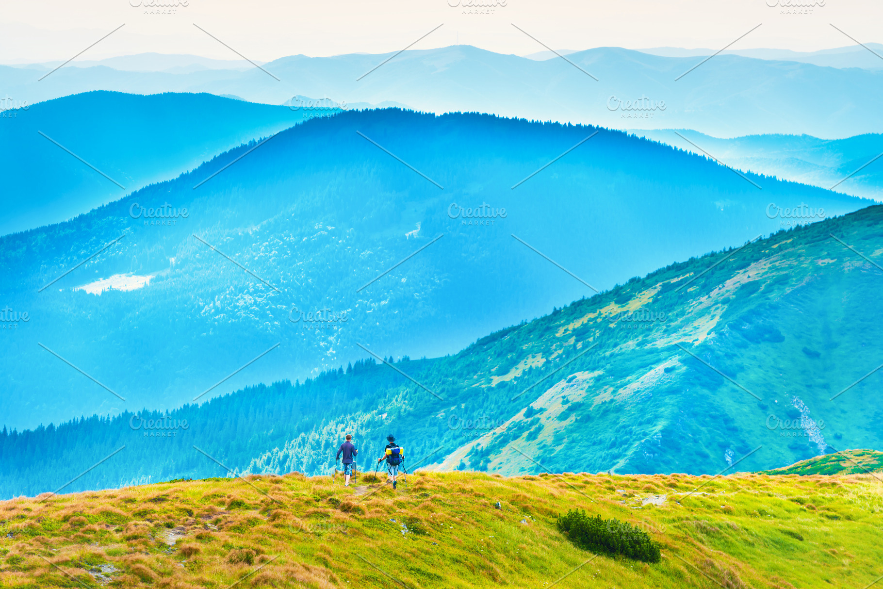 People travelling in mountains containing mountains, people, and adventure, a Person Photo by Vapi