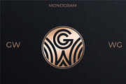 WG GW Wedding Monogram Logo, a Branding & Logo Template by LogoAV (Thumbnail 1 of 6)