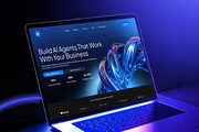 AI Agent Platform Landing Page, a Landing Page Template by Font Kingdom (Thumbnail 2 of 5)