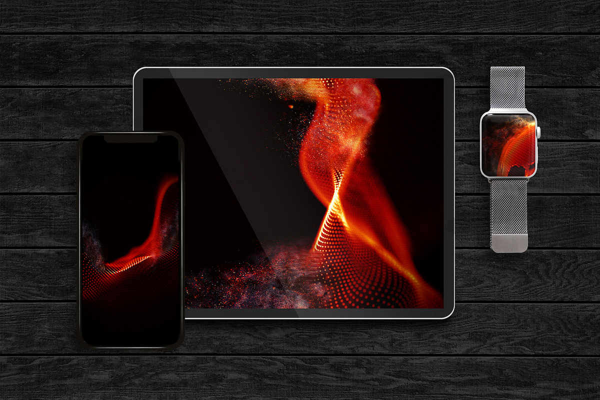 20 Red Abstract Backgrounds, a Technology Illustration by RDShop (Photo 4 of 8)