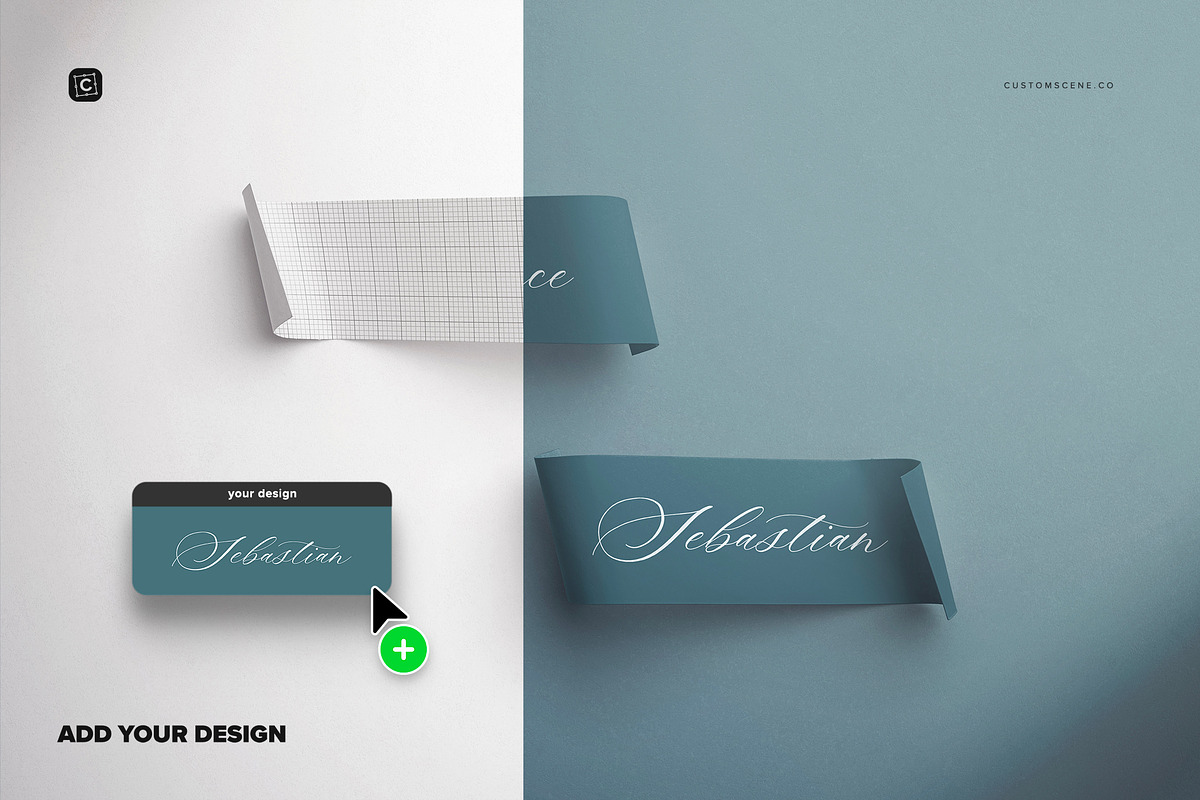 Curled Place Card Mockup, a Mockup by Custom Scene (Photo 5 of 9)