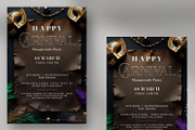 Mardi Gras Vintage Flyer (PSD), a Flyer Template by PixelsDesign (Thumbnail 1 of 2)