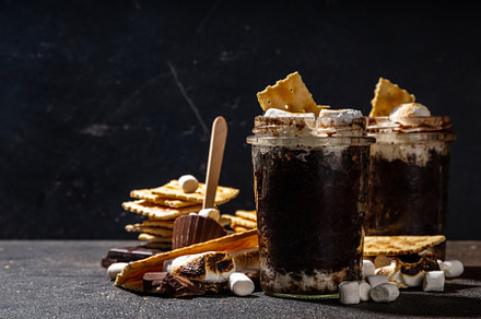 Smores mug cake dessert, a Food & Drink Photo by Rimma