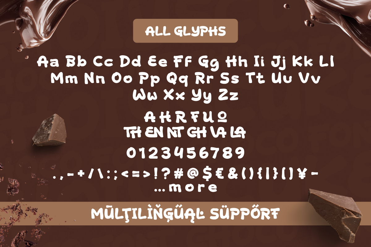 Choiys Cuke - Choco Display Font, a Handwritten Font by trabaskriya (Photo 10 of 10)