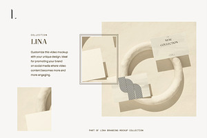 Lina Business Cards Video Mockup