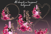 Watercolor floral fashion clipart, an Illustration by KarinkaBU (Thumbnail 6 of 9)