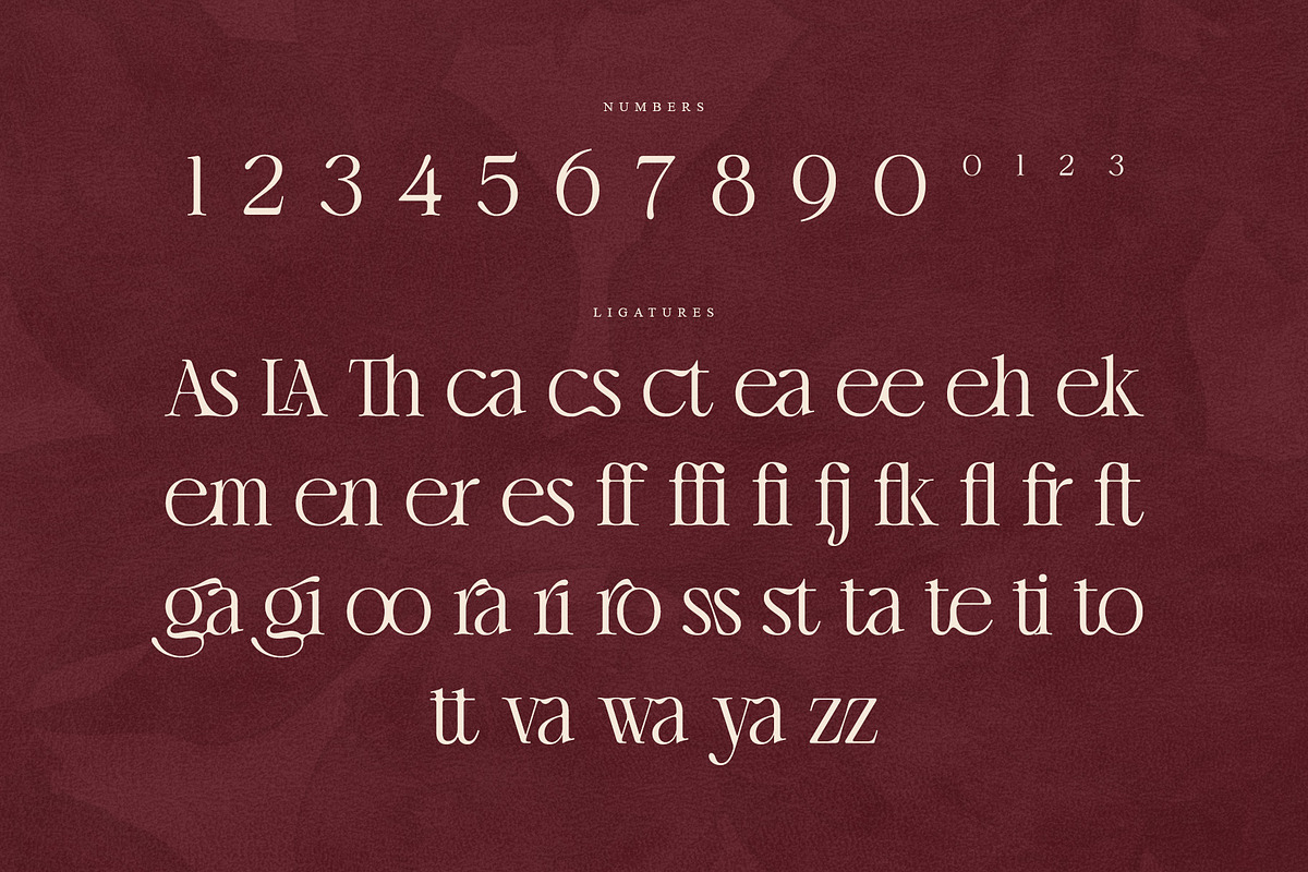 Chérié – Ligature Serif Family Font, a Serif Font by Krismagraph (Photo 11 of 15)