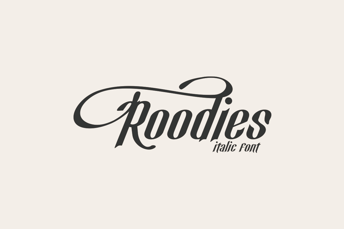 Roodies italic