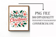 Merry Christmas Png, Christmas Quote, an Illustration by Libby Wishes (Thumbnail 2 of 6)