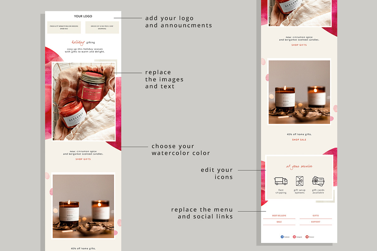 Klaviyo Black Friday Email Bundle, an Email Template by Edit & Go Templates (Photo 5 of 9)