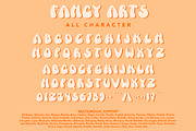 Fancy Arts - Groovy Retro Font, a Font by Arendxstudio (Thumbnail 7 of 9)