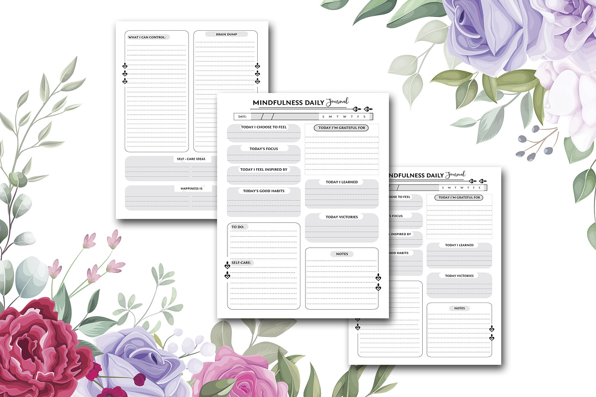 Mindfulness Daily Journal, a Stationery Template by design_hut (Photo 3 of 3)