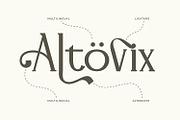 Altovix - Serif Typeface Font, a Serif Font by Rishsketch (Thumbnail 8 of 15)