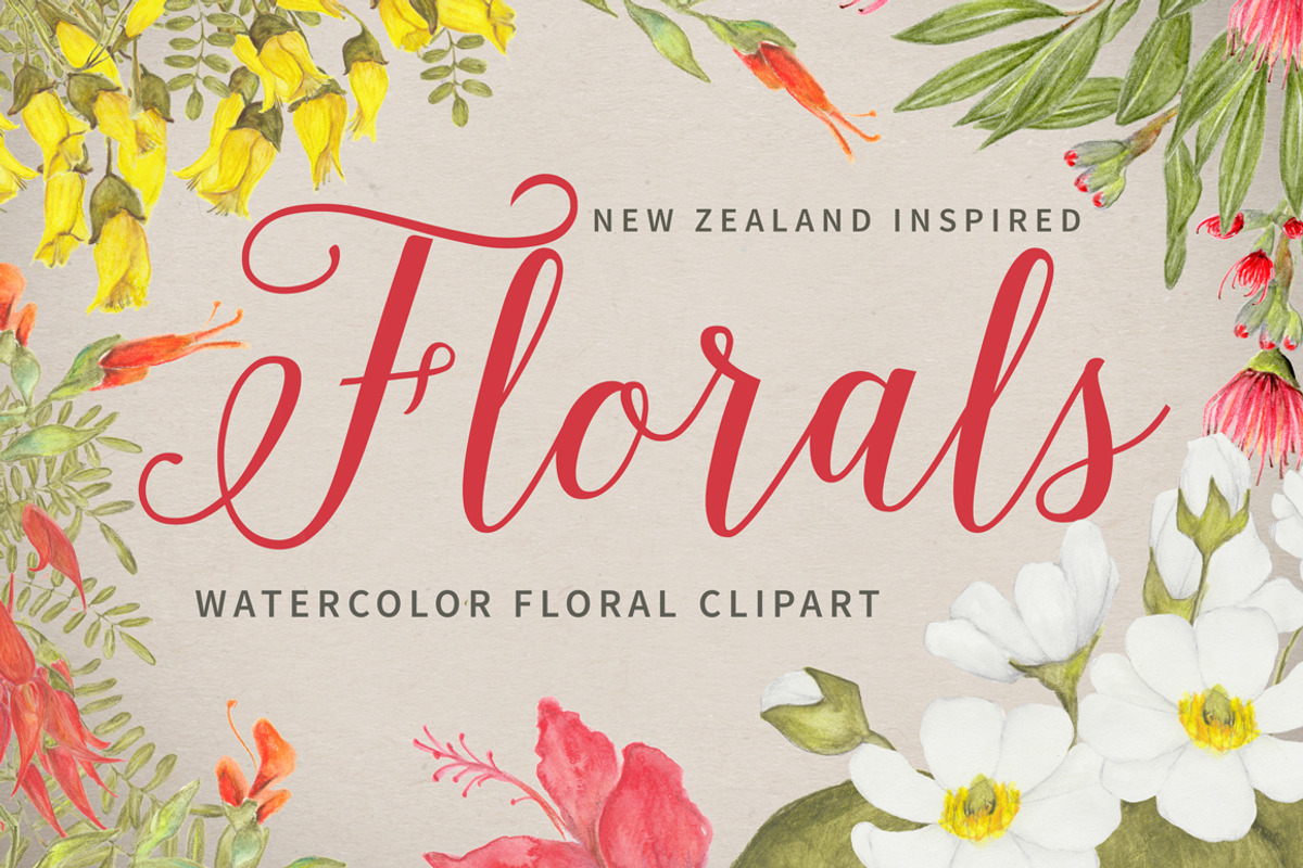Florals - Inspired by New Zealand, an Illustration by Ingrid Marais Design (Photo 1 of 5)