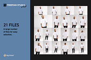 T-Shirt Mock-Up Set, a Shirt Mockup by Freeman Studio (Thumbnail 2 of 20)