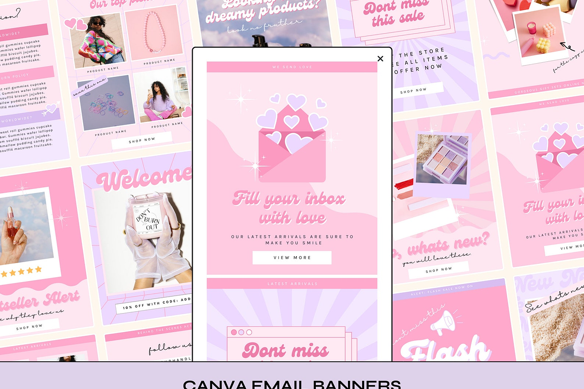 Canva Email Templates, a Marketing Template by The Pixel Palace (Photo 1 of 9)