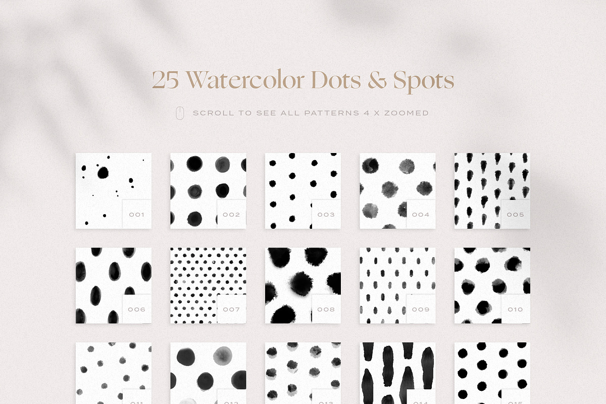 25 Watercolor Dot and Spot Patterns, a Pattern Graphic by Artec Maison (Photo 3 of 16)