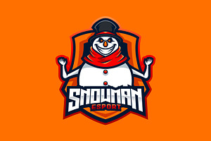 Snowman Mascot Esport Logo