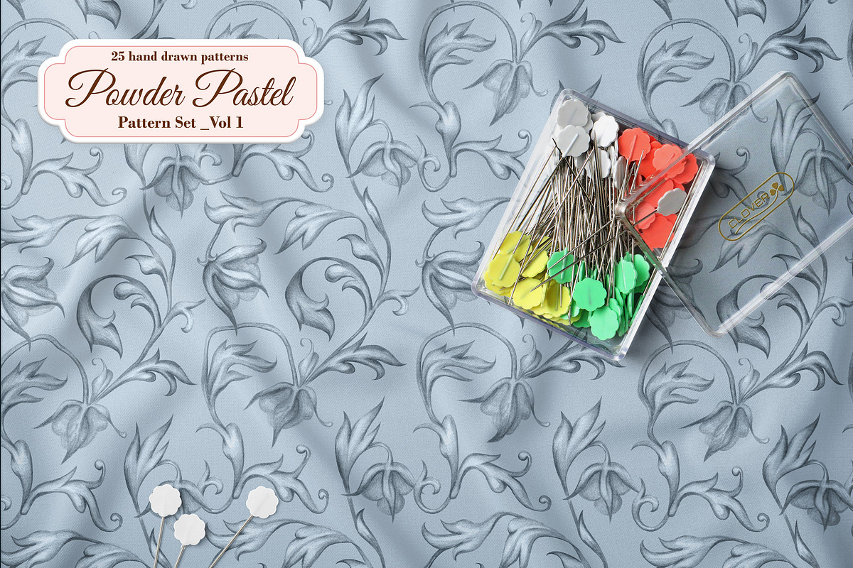 Powder Pastel Pattern Set Part 1, a Pattern Graphic by L- design studio (Photo 8 of 9)