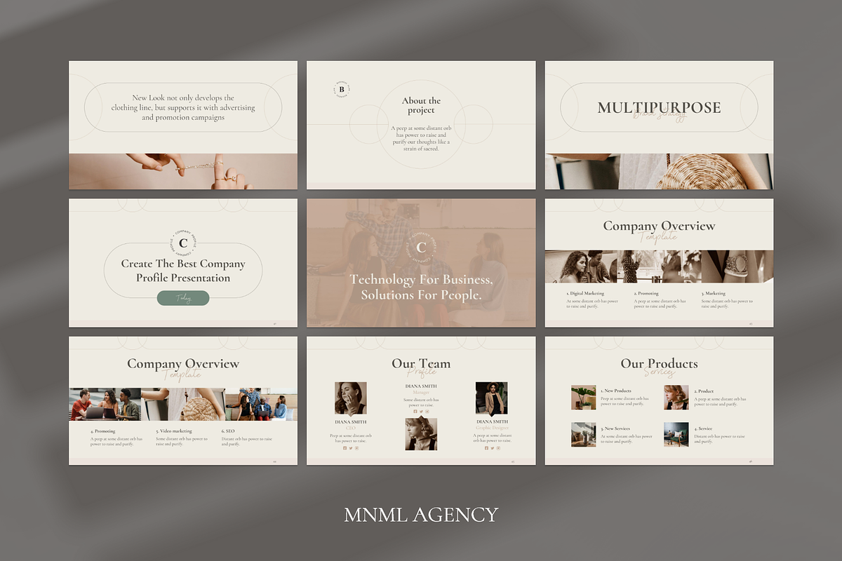Multipurpose Presentation Template, a Presentation Template by MNML Agency (Photo 10 of 29)