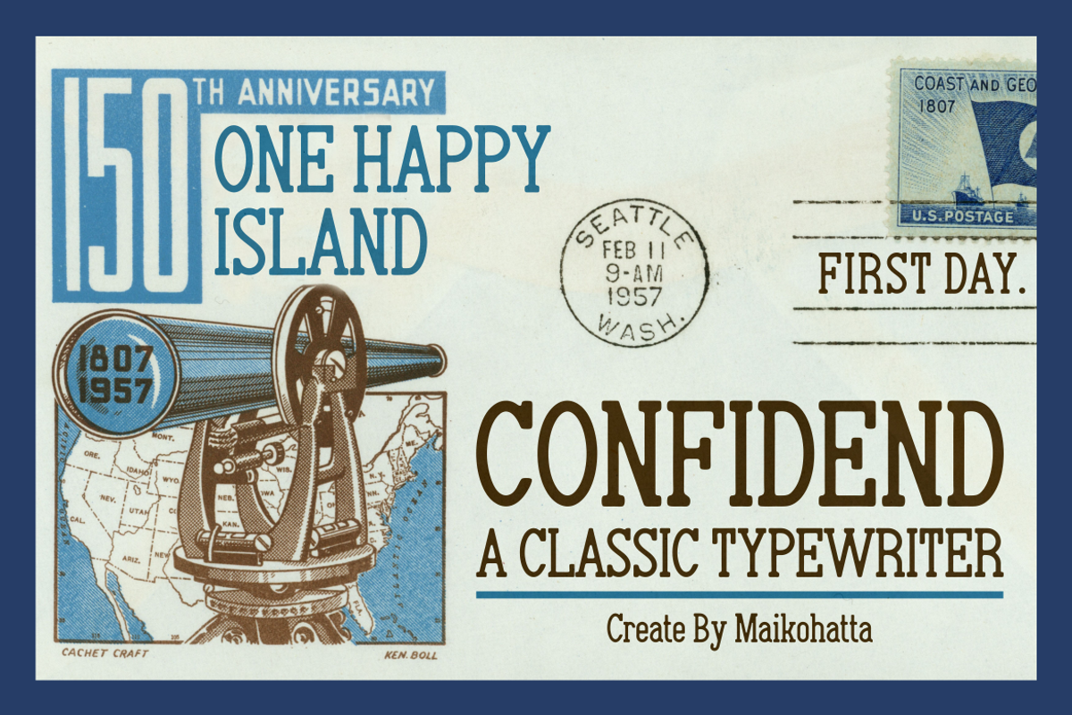 Confidend - Classic Typewriter, a Handwritten Font by MaikoHatta (Photo 1 of 6)
