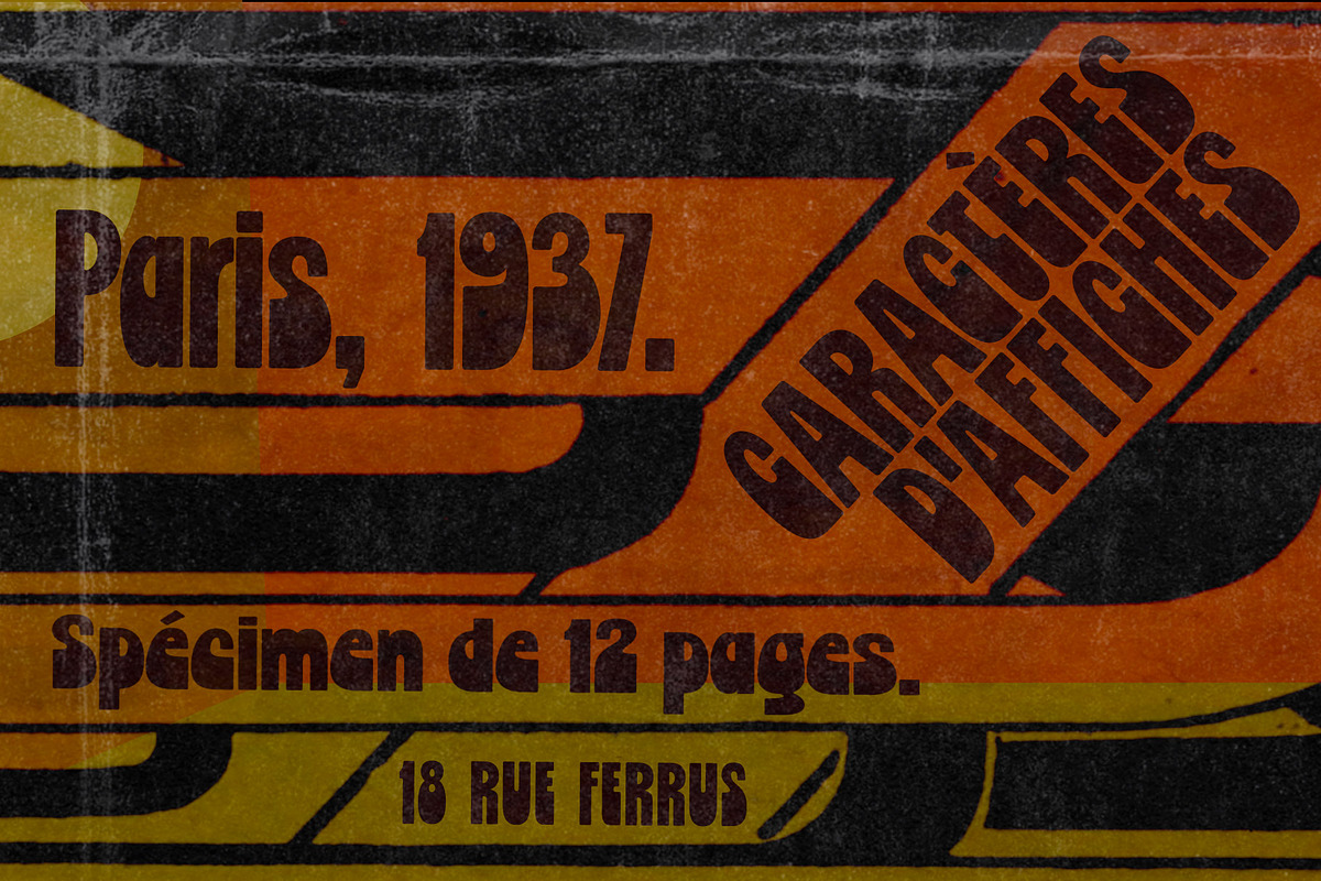 Chorine Family | Two retro fonts, a Font by The Flying Type (Photo 9 of 13)