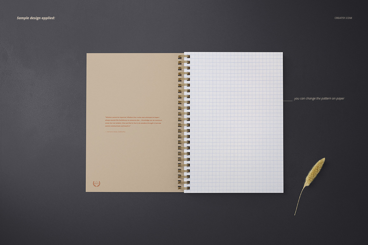 A5 Spiral Notebook Mockup Set, a Stationery Template by creatsy5 (Photo 6 of 12)